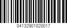Código de barras (EAN, GTIN, SKU, ISBN): '04132901020017'