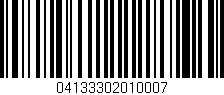Código de barras (EAN, GTIN, SKU, ISBN): '04133302010007'