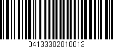 Código de barras (EAN, GTIN, SKU, ISBN): '04133302010013'
