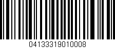 Código de barras (EAN, GTIN, SKU, ISBN): '04133319010008'