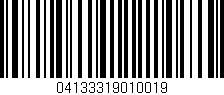 Código de barras (EAN, GTIN, SKU, ISBN): '04133319010019'