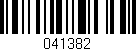 Código de barras (EAN, GTIN, SKU, ISBN): '041382'