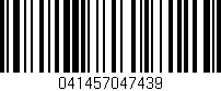 Código de barras (EAN, GTIN, SKU, ISBN): '041457047439'