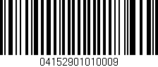 Código de barras (EAN, GTIN, SKU, ISBN): '04152901010009'