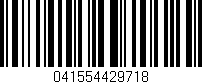 Código de barras (EAN, GTIN, SKU, ISBN): '041554429718'