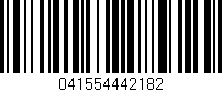 Código de barras (EAN, GTIN, SKU, ISBN): '041554442182'