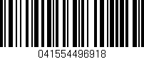 Código de barras (EAN, GTIN, SKU, ISBN): '041554496918'