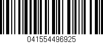 Código de barras (EAN, GTIN, SKU, ISBN): '041554496925'