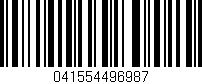 Código de barras (EAN, GTIN, SKU, ISBN): '041554496987'
