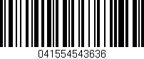 Código de barras (EAN, GTIN, SKU, ISBN): '041554543636'