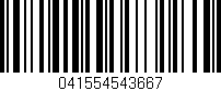 Código de barras (EAN, GTIN, SKU, ISBN): '041554543667'
