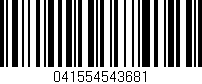 Código de barras (EAN, GTIN, SKU, ISBN): '041554543681'