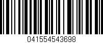 Código de barras (EAN, GTIN, SKU, ISBN): '041554543698'