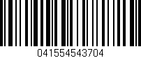 Código de barras (EAN, GTIN, SKU, ISBN): '041554543704'