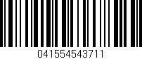 Código de barras (EAN, GTIN, SKU, ISBN): '041554543711'