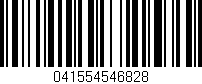 Código de barras (EAN, GTIN, SKU, ISBN): '041554546828'