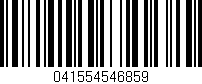 Código de barras (EAN, GTIN, SKU, ISBN): '041554546859'