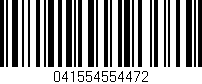 Código de barras (EAN, GTIN, SKU, ISBN): '041554554472'