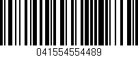 Código de barras (EAN, GTIN, SKU, ISBN): '041554554489'