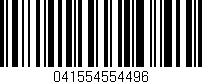 Código de barras (EAN, GTIN, SKU, ISBN): '041554554496'