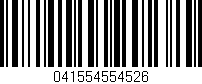 Código de barras (EAN, GTIN, SKU, ISBN): '041554554526'