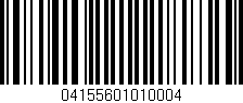 Código de barras (EAN, GTIN, SKU, ISBN): '04155601010004'