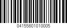 Código de barras (EAN, GTIN, SKU, ISBN): '04155601010005'