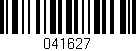 Código de barras (EAN, GTIN, SKU, ISBN): '041627'