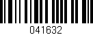 Código de barras (EAN, GTIN, SKU, ISBN): '041632'