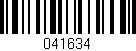 Código de barras (EAN, GTIN, SKU, ISBN): '041634'
