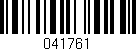 Código de barras (EAN, GTIN, SKU, ISBN): '041761'