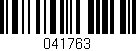 Código de barras (EAN, GTIN, SKU, ISBN): '041763'