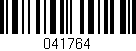 Código de barras (EAN, GTIN, SKU, ISBN): '041764'