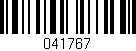 Código de barras (EAN, GTIN, SKU, ISBN): '041767'