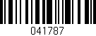 Código de barras (EAN, GTIN, SKU, ISBN): '041787'