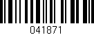 Código de barras (EAN, GTIN, SKU, ISBN): '041871'
