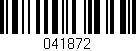 Código de barras (EAN, GTIN, SKU, ISBN): '041872'