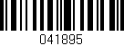 Código de barras (EAN, GTIN, SKU, ISBN): '041895'