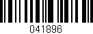 Código de barras (EAN, GTIN, SKU, ISBN): '041896'