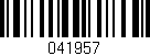Código de barras (EAN, GTIN, SKU, ISBN): '041957'