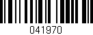 Código de barras (EAN, GTIN, SKU, ISBN): '041970'