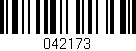 Código de barras (EAN, GTIN, SKU, ISBN): '042173'