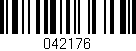 Código de barras (EAN, GTIN, SKU, ISBN): '042176'