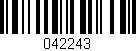 Código de barras (EAN, GTIN, SKU, ISBN): '042243'