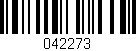 Código de barras (EAN, GTIN, SKU, ISBN): '042273'