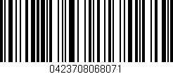 Código de barras (EAN, GTIN, SKU, ISBN): '0423708068071'
