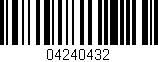 Código de barras (EAN, GTIN, SKU, ISBN): '04240432'