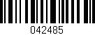 Código de barras (EAN, GTIN, SKU, ISBN): '042485'
