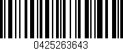 Código de barras (EAN, GTIN, SKU, ISBN): '0425263643'