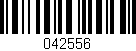 Código de barras (EAN, GTIN, SKU, ISBN): '042556'